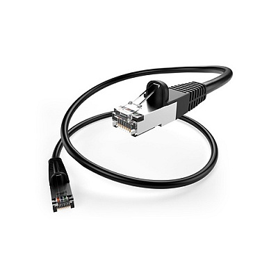 Uncommonx 50ft Black Cat5e Shielded Patch Cable (PC5E50FBLKSHS)
