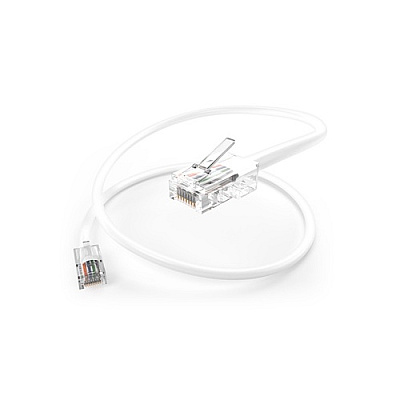 Uncommonx 50ft White Cat5e Patch Cable No Boots (PC5E50FWHT)