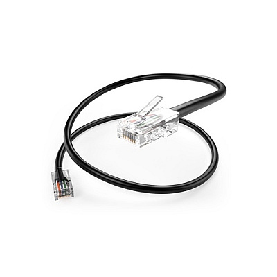 Uncommonx 75ft Black Cat6 Patch Cable Utp No Boots (PC675FBLK)