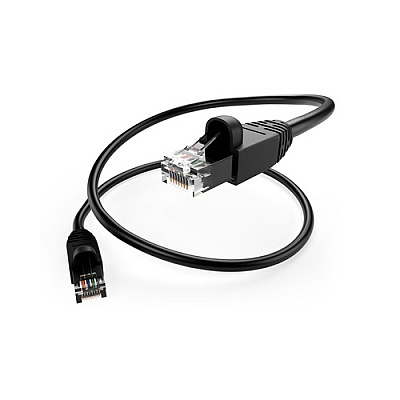 Uncommonx 100ft Black Cat6a 10 Gig Patch Cable (PC6A100FBLKS)