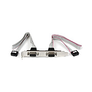 StarTech 2 Port Db9 Serial Port Bracket Header (PLATE9M2P16)