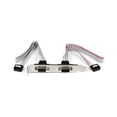 StarTech 2 Port Db9 Serial Port Bracket Header (PLATE9M2P16)