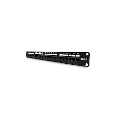 Uncommonx 24port 1rmu Cat6 Patch Panel, 110 Type (PPC624PT1U)