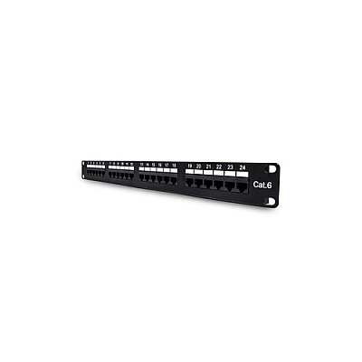 Uncommonx 24port 1rmu Cat6 Patch Panel, 110 Type (PPC624PT1U)