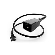 Uncommonx Power Cord C13 To C20, 15amp Black, 3ft (PWCDC13C2003FBLK)