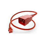 Uncommonx Power Cord C13 To C20, 15amp Red, 4ft (PWCDC13C2004FRED)