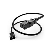 Uncommonx Power Cord C14 To C15 15amp Black, 3ft (PWCDC14C1503FBLK)
