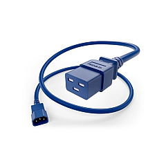 Uncommonx Power Cord C14 To C19 15amp, Blue, 5ft (PWCDC14C1905FBLU)