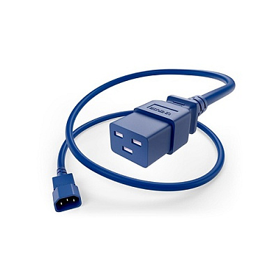 Uncommonx Power Cord C14 To C19 15amp, Blue, 5ft (PWCDC14C1905FBLU)