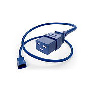 Uncommonx Power Cord C14 To C19 15amp, Blue, 6ft (PWCDC14C1906FBLU)