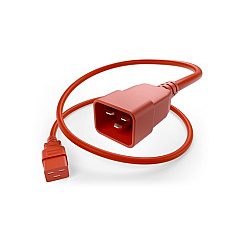 Uncommonx Power Cord C19 To C20, 20amp Red, 1ft (PWCDC19C2001FRED)