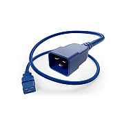 Uncommonx Power Cord C19 To C20, 20amp Blue, 2ft (PWCDC19C2002FBLU)