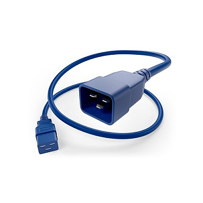 Uncommonx Power Cord C19 To C20, 20amp Blue, 8ft (PWCDC19C2008FBLU)
