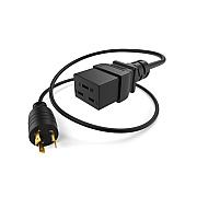Uncommonx Power Cord L6-20p - C19 20amp Black 6ft (PWCDL620PC1906BK)