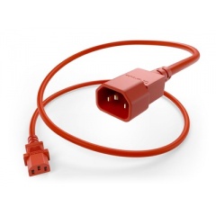 Uncommonx Power Cord C13 To C14 10amp Red 3ft (PWRC13C1403FRED)