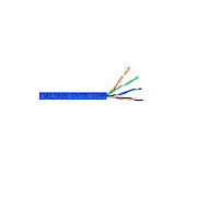 Weltron 1000ft Blue Cat5e 350mhz Solid Utp Cmr (T2404L5EBL)