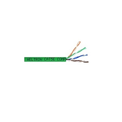Weltron 1000ft Green Cat5e 350mhz Solid Utp Cmr (T2404L5EGN)