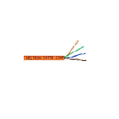 Weltron 1000ft Orange Cat5e 350mhz Solid Utp Cmr (T2404L5EOR)