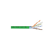 Weltron 1000ft Green Cat5e 350mhz Solid Ftp Cabl (T2404L5EPSHGN)