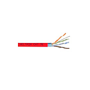 Weltron 1000ft Red Cat5e 350mhz Solid Ftp Cable (T2404L5EPSHRD)