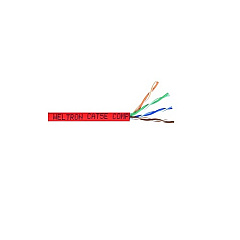 Weltron 1000ft Red Cat5e 350mhz Solid Utp Cmr (T2404L5ERD)