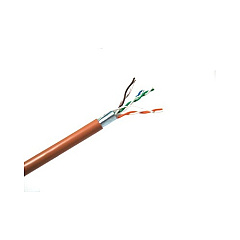 Weltron 1000ft Orange Cat5e Solid Shielded Cable (T2404L5ESHOR)