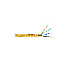 Weltron 1000ft Yellow Cat5e 350mhz Solid Utp Cmr (T2404L5EYL)