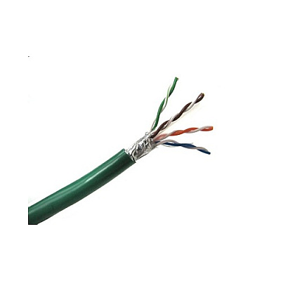 Weltron 1000ft Green Cat5e Shielded Stranded Cab (T2404L5PASHGN)