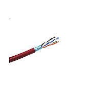 Weltron 1000ft Red Cat5e Shielded Stranded Cable (T2404L5PASHRD)