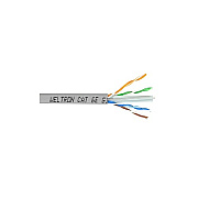 Weltron 1000ft Gray Cat6 Solid Cable Utp Cmr (T2404L6AH)