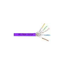 Weltron Cat6a Stranded Shielded Cable Purple (T2404L6APASHPL)