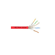 Weltron Cat6a Stranded Shielded Cable Red (T2404L6APASHRD)