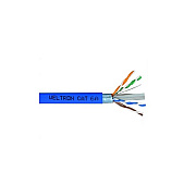 Weltron 1000ft Blue Cat6a Solid Ftp Cable Cmr (T2404L6ASHBL)