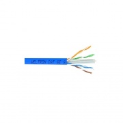 Weltron 1000ft Blue Cat6 Solid Cable Utp Cmr (T2404L6BL)