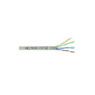 Weltron 1000ft Ash/grey Cat6 550mhz Stranded Utp (T2404L6PAAH)