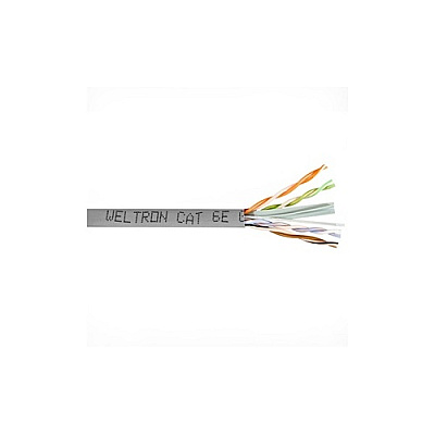 Weltron 1000ft Gray Plenum Cat6 Cable 550mhz (T2404L6PAH)