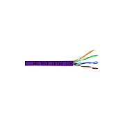 Weltron 1000ft Purple Cat6 550mhz Stranded Utp C (T2404L6PAPL)