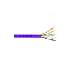 Weltron 1000ft Purple Plenum Cat6 Solid 550mhz (T2404L6PPL)