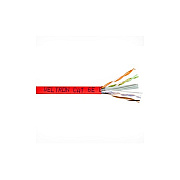 Weltron 1000ft Red Plenum Cat6 Solid Cable550mhz (T2404L6PRD)