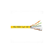 Weltron 1000ft Yellow Plenum Cat6 Solid 550mhz (T2404L6PYL)