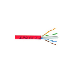 Weltron 1000ft Red Cat6 Solid Cable Utp Cmr (T2404L6RD)