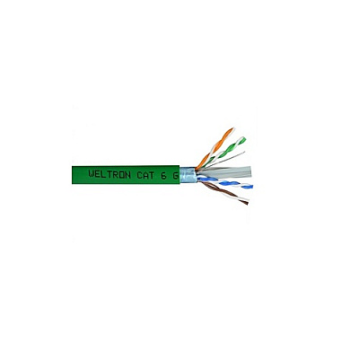 Weltron 1000ft Green Cat6 550mhz Solid Ftp Cable (T2404L6SHGN)