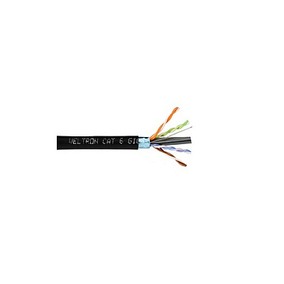 Weltron Cat6 Solid Ftp Cmp Black 1000 Taa Compl (T2404L6SHPBK)