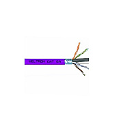 Weltron 1000ft Purple Cat6 550mhz Solid Ftp Cabl (T2404L6SHPL)