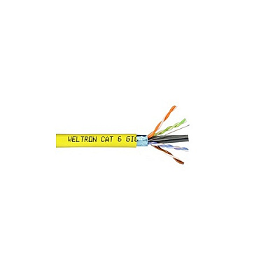 Weltron Cat6 Solid Ftp Cmp Yellow 1000 Taa Comp (T2404L6SHPYL)