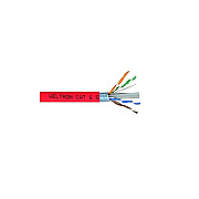 Weltron 1000ft Red Cat6 550mhz Solid Ftp Cable C (T2404L6SHRD)