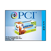 PCI Brand Compatible Brother Tn-225c Xl Cyan Toner Cartridge 2.2k Xl-yld For Brother Dcp-9020/hl-3140/3150/3170/mfc-9130/mfc-9140/mfc-9330/mfc-9340 (TN225CPCI)