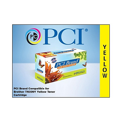 PCI Brand Compatible Brother Tn-339y Xxl Yellow Toner Cartridge 6k Pg Xxl-yld For Brother Hl-l9200/l9200cdwt/hl-l9300/l9300cdwt/mfc-l9550/mfc-l9550cdw (TN339YPCI)