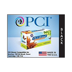 PCI Brand Compatible Brother Tn-700 Black Toner Cartridge 12000 Page Yield For Brother Hl-7050/brother Hl-7050n/brother Hl7050/hl7050n Made In Usa (TN700PC)