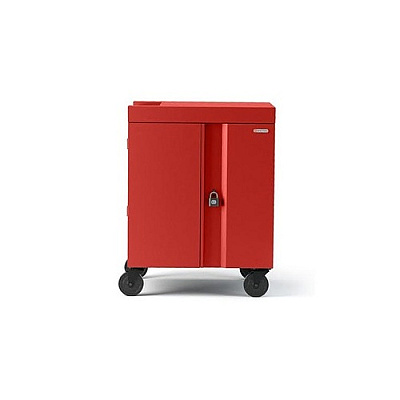 Bretford Cube Charge Cart 32 Ac, Red Finish (TVC32PACRED)